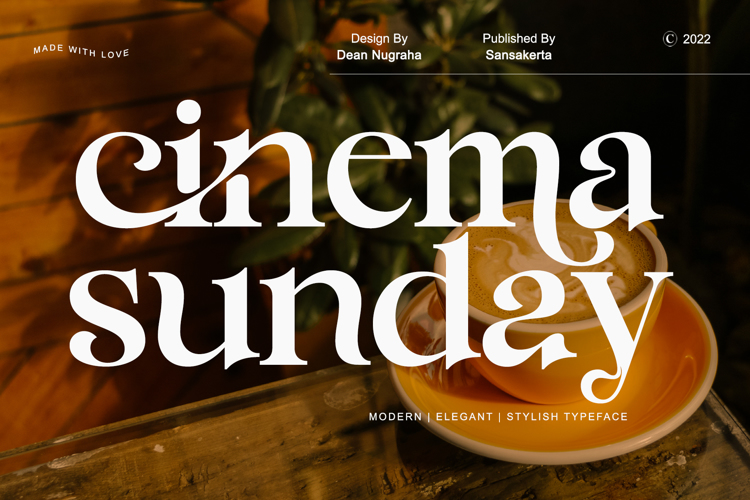 cinema sunday ligature font