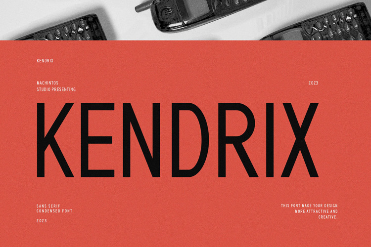 Preview of Kendrix Font