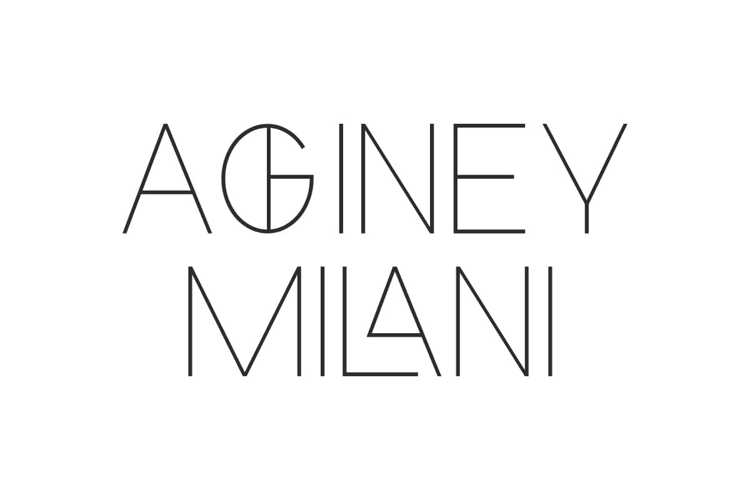 Preview of Aghney Milani Font