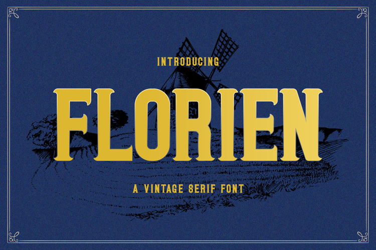 Preview of FLORIEN Font
