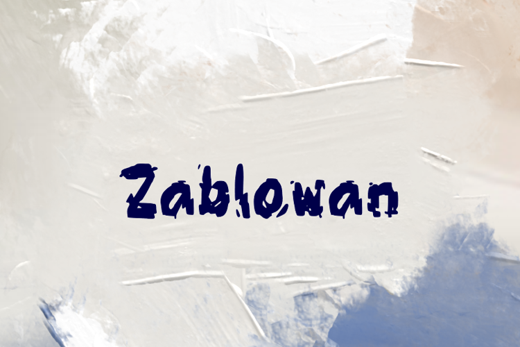 Preview of z  Zablowan Font