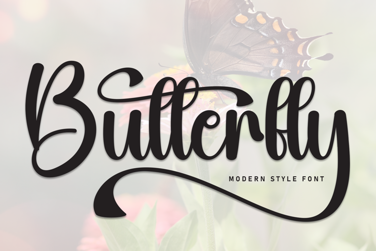 Preview of Butterfly Font