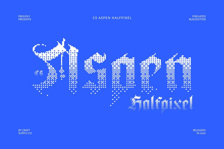 Preview of CS Aspen Halfpixel Font