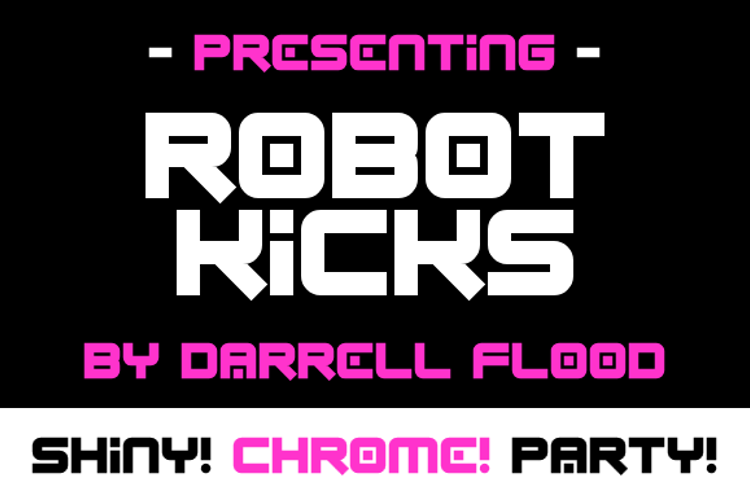 Robot Kicks Font