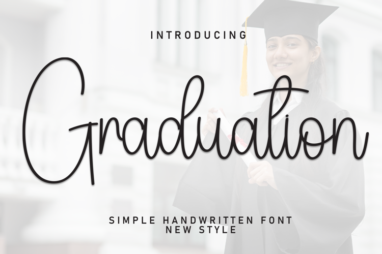 Preview of Graduation Font
