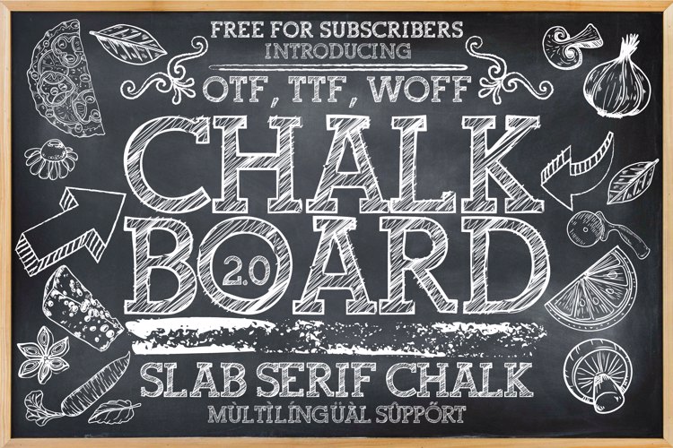 Preview of Chalkboard 2.0 Font