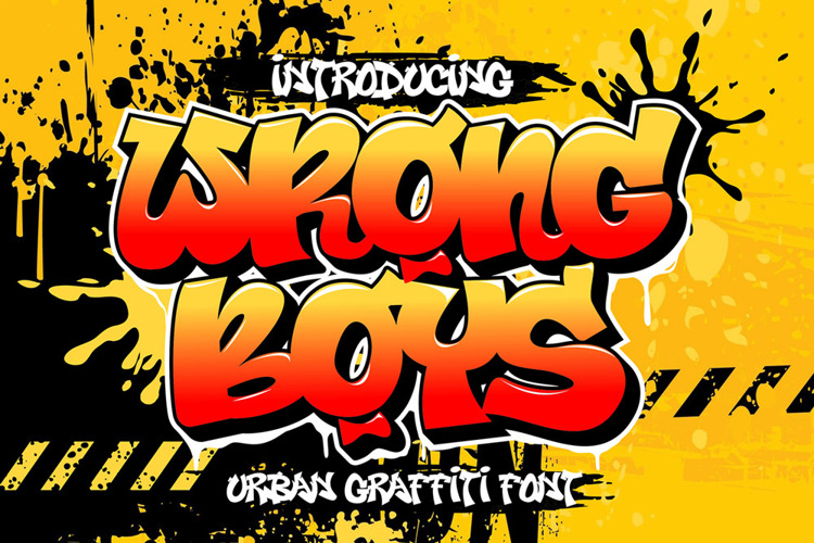 Preview of Wrong Boys Font