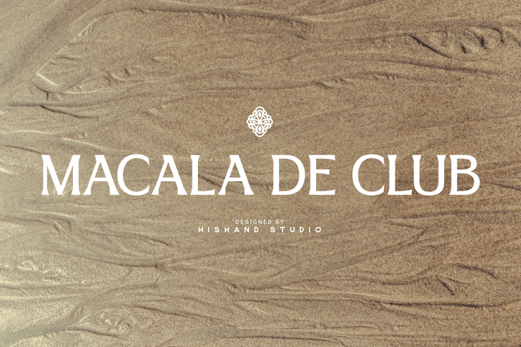 Preview of MACALA DE CLUB Font
