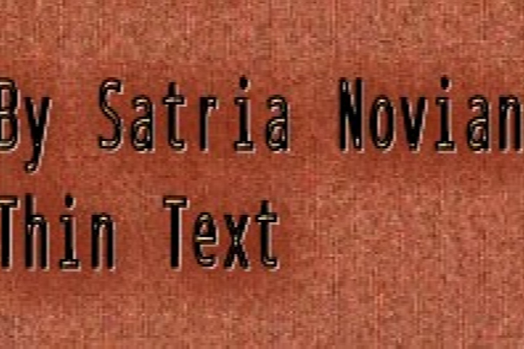 Thin Text Font