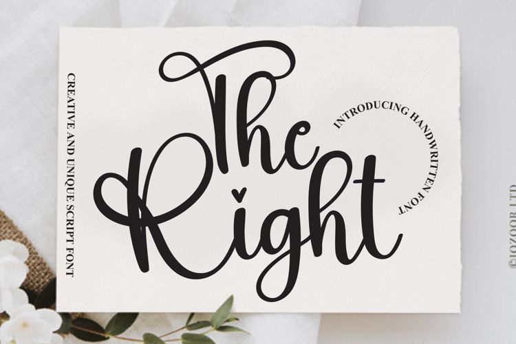 The Right Font
