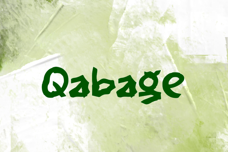 Qabage Font