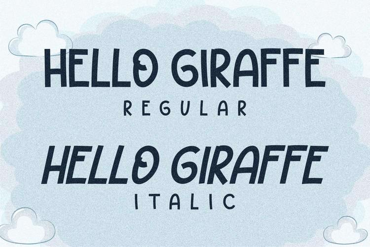 HELLO GIRAFFE Font