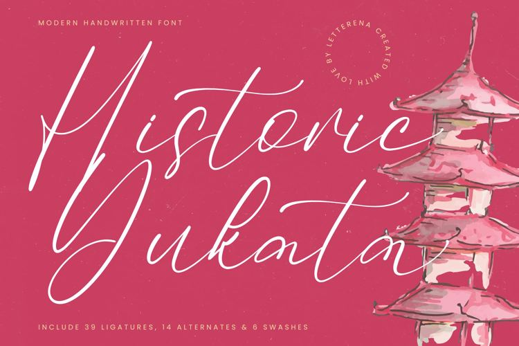 Preview of Historic Yukata VERSION Font