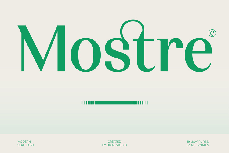 Preview of Mostre Font