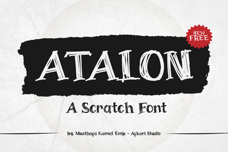 Atalon - Atalon A Scratch Font