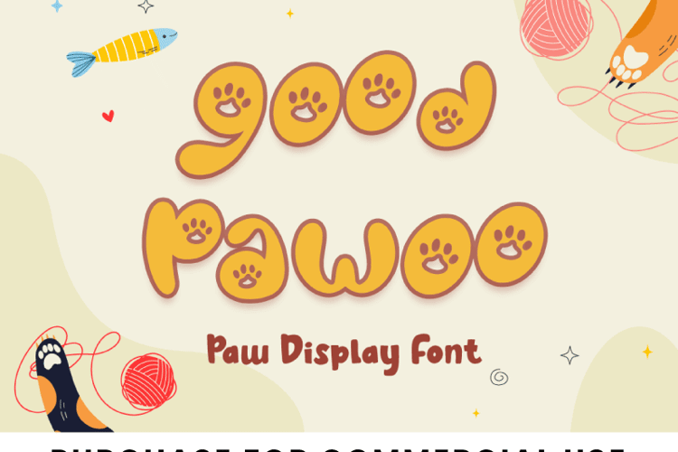 Good Pawoo Display Font