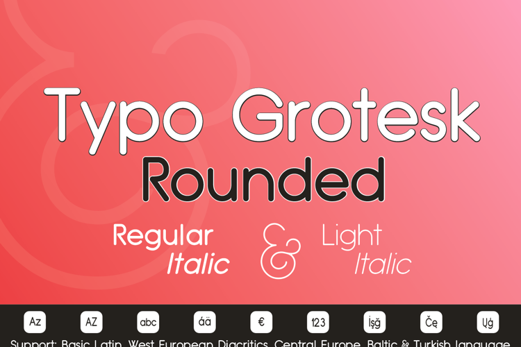 Typo Grotesk Rounded Font