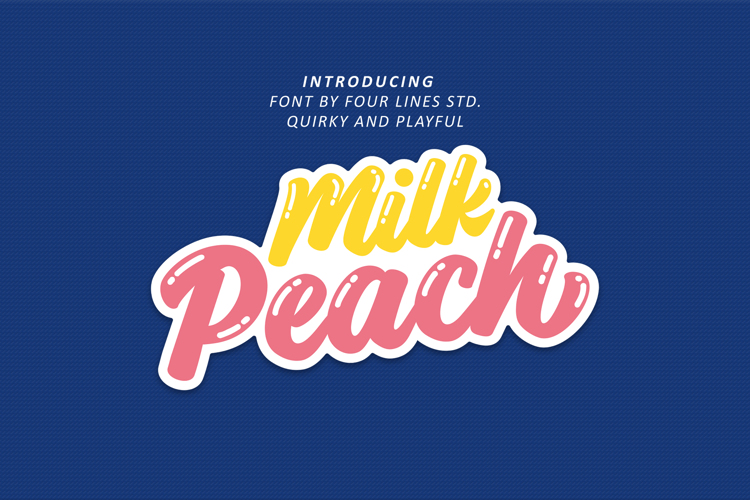 Milk Peach Font
