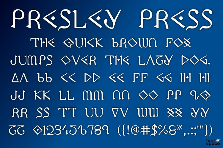 Presley Press Font