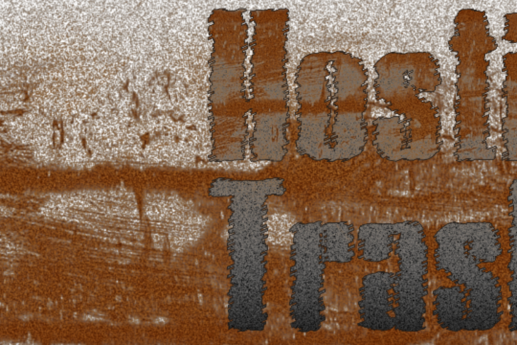 Hostil Trash Font