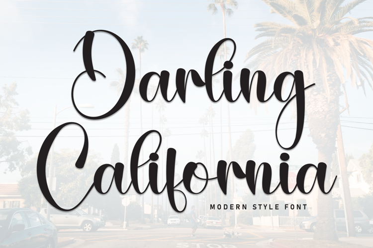 Preview of Darling California Font