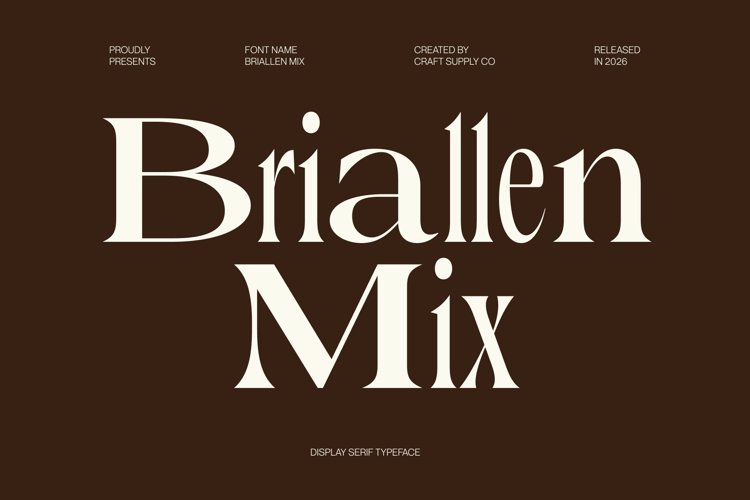 Preview of Briallen Mix Font