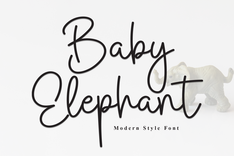 Preview of Baby Elephant Font
