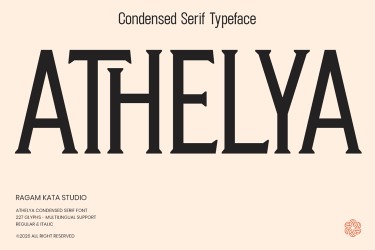 Preview of Athelya Font