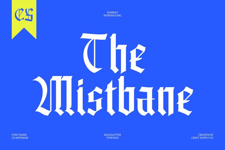 Preview of CS Mistbane Font