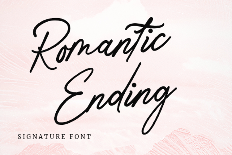 Romantic Ending Font