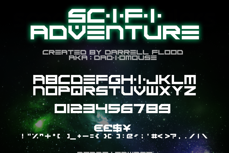 Scifi Adventure Font