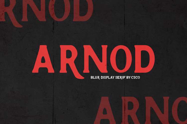 Arnod Blur Font