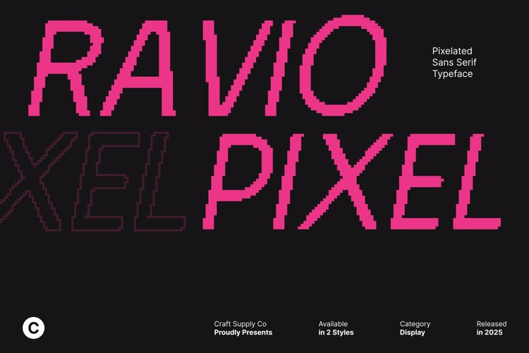 Preview of Ravio Pixel Font