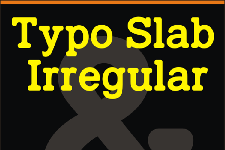 TypoSlab Irregular Demo Font