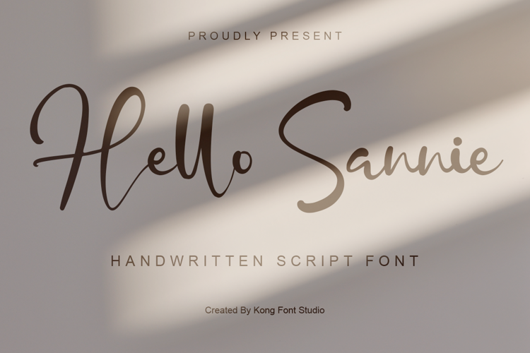 Hello Sannie Font
