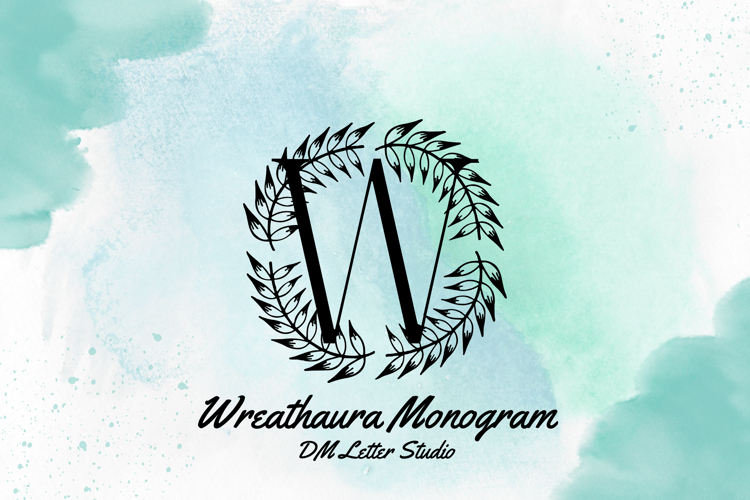 Preview of Wreathaura Monogram Font