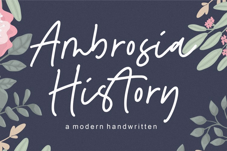 Ambrosia History Font