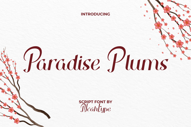 Paradise Plums Font