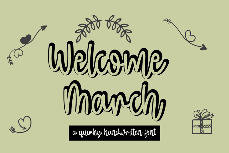 Welcome March Font
