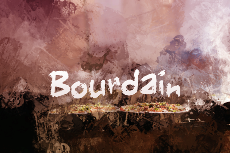 b Bourdain Font
