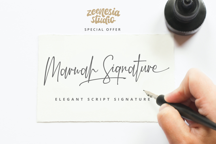 Marwah Signature Font