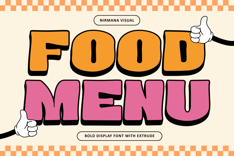 Preview of Food Menu Font