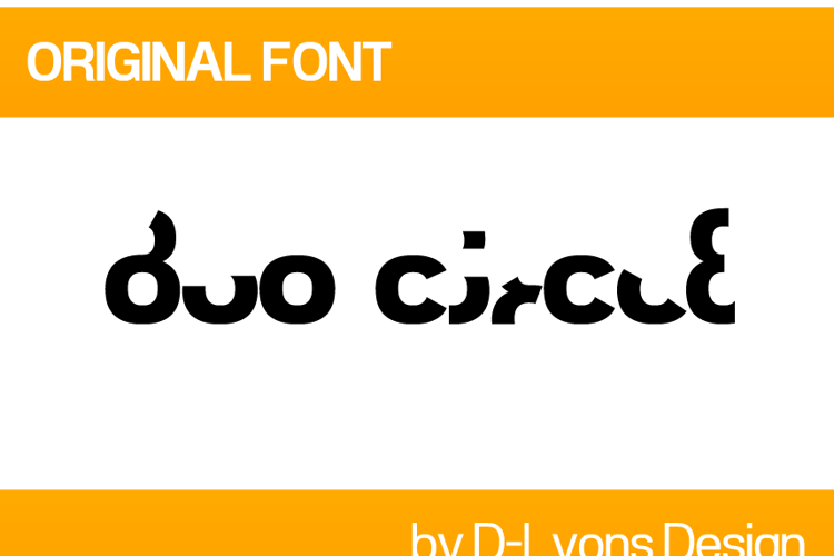 Duo Circle Font