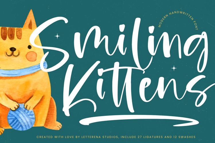 Preview of Smiling Kittens VERSION Font