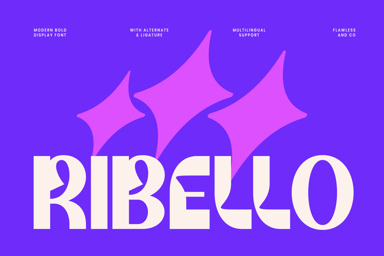 Preview of RIBELLO Font