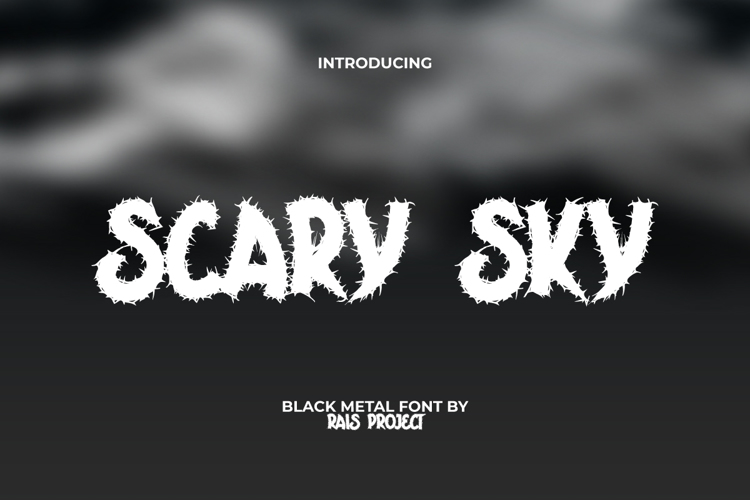 Scary Sky Font