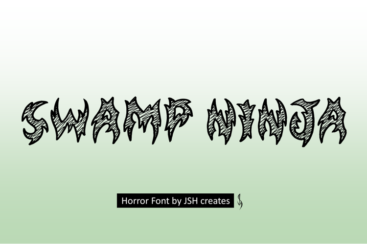 Swamp Ninja Font | Jonathan S. Harris | FontSpace