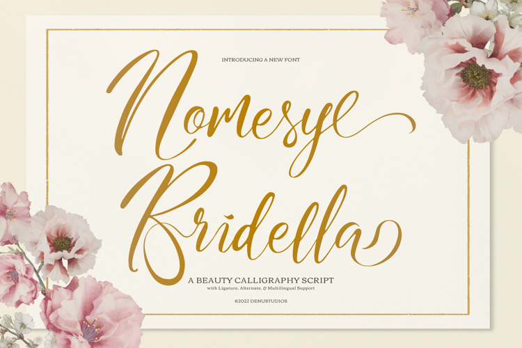 Preview of Nomesyl Bridella Font