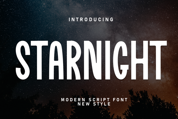 Preview of Starnight Font