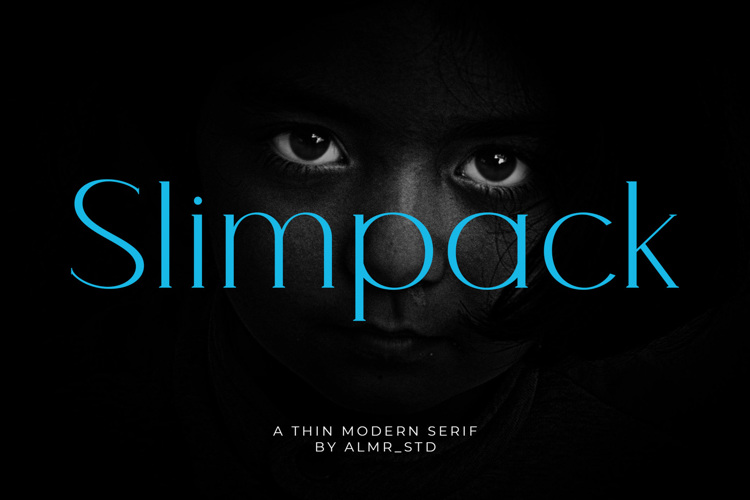 Preview of Slimpack Font